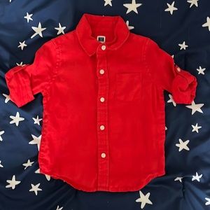 Janie and Jack linen shirt 18-24 mo